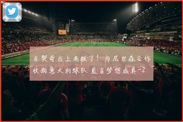 东契奇当上老板了！与尼尔森合作收购意大利球队 直言梦想成真
